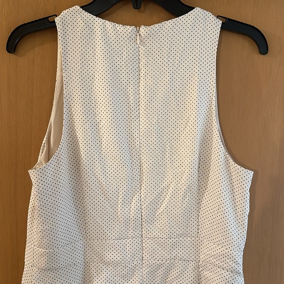 Banana Republic Factory Polka Dot Ruffle Sleeveless Dress Size 10P Petite - Picture 9 of 10